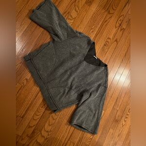 Free People Gray V-Neck Sweater